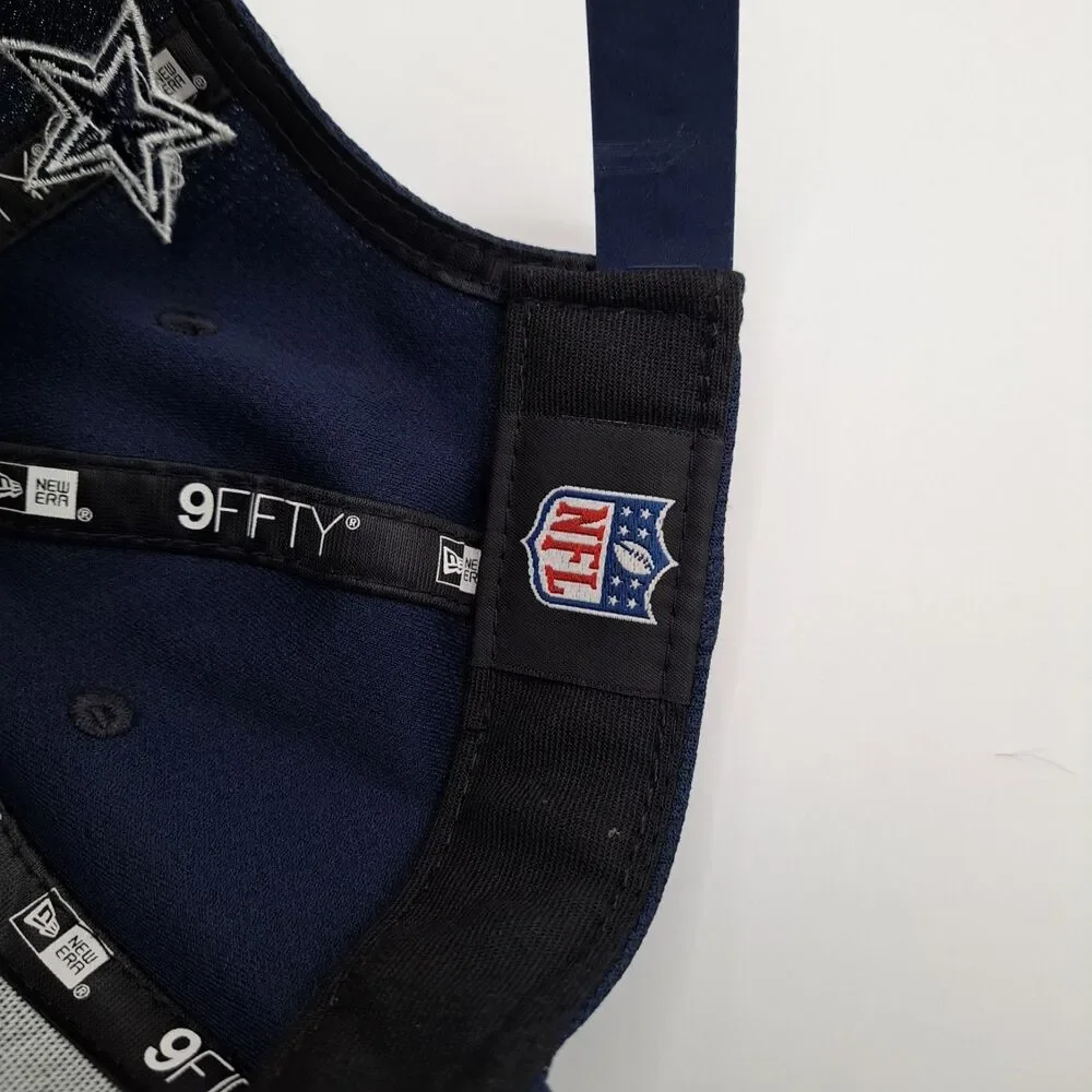 New Era 9FIFTY Dallas Cowboys Navy‎ Blue D Snapback Adjustable Hat Youth